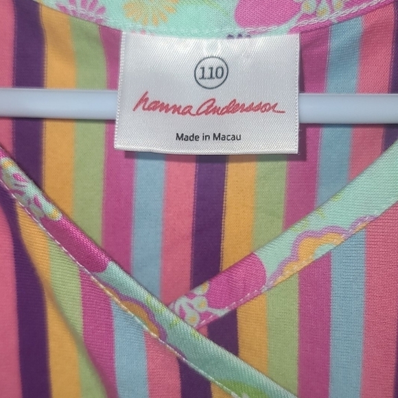 Hanna Andersson Girls Striped Top in EUC - Picture 2 of 4